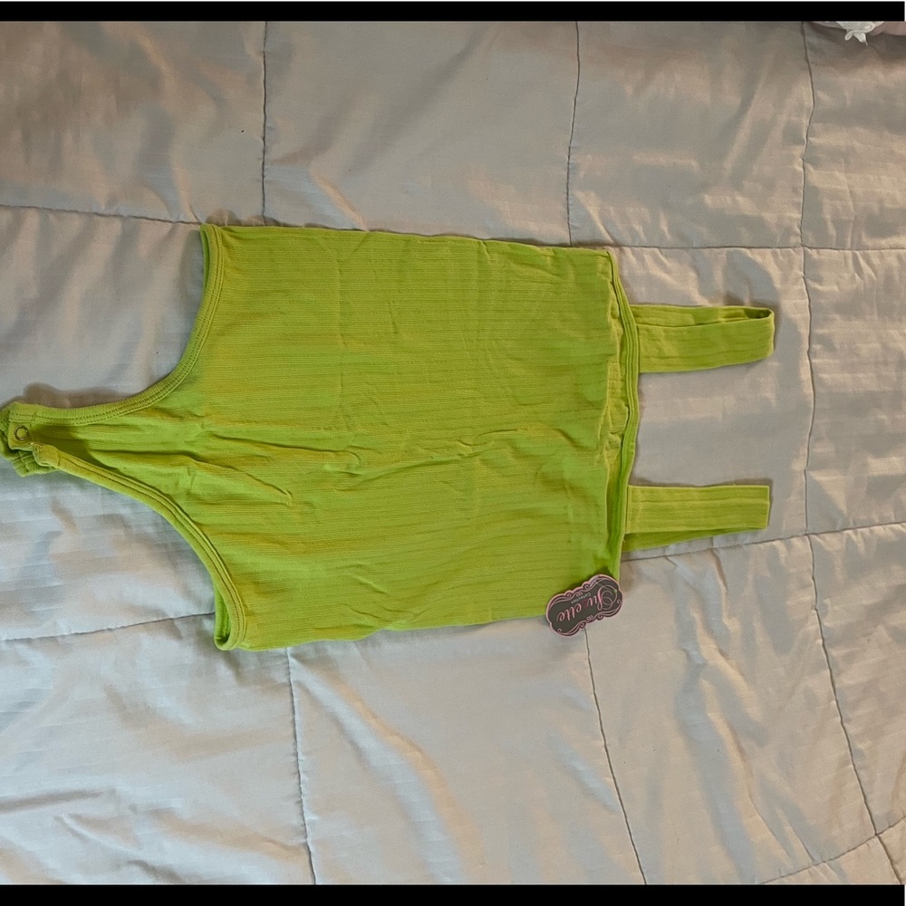 Neon green bodysuit